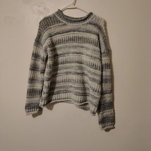 Striped Gray Sweater for Women